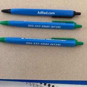 Advanced Radiology Click Pens: 3 Total Connecticut